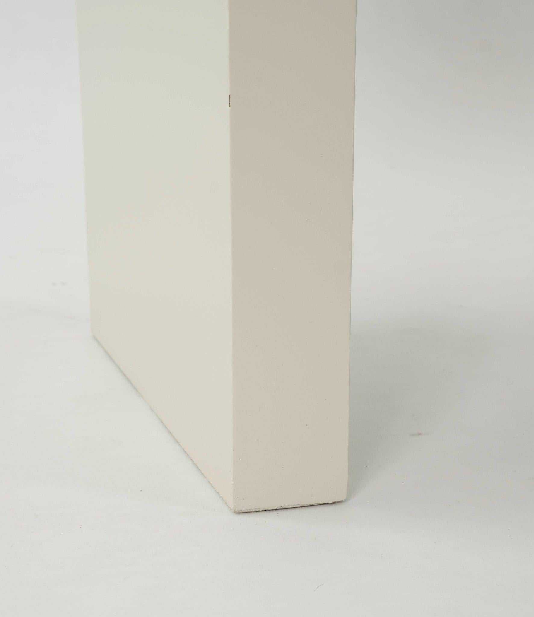 Wood White Parsons Console Table For Sale