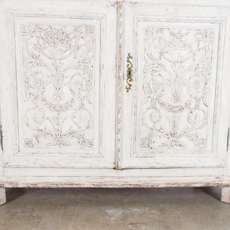 White Patinated China Cabinet For Sale 6