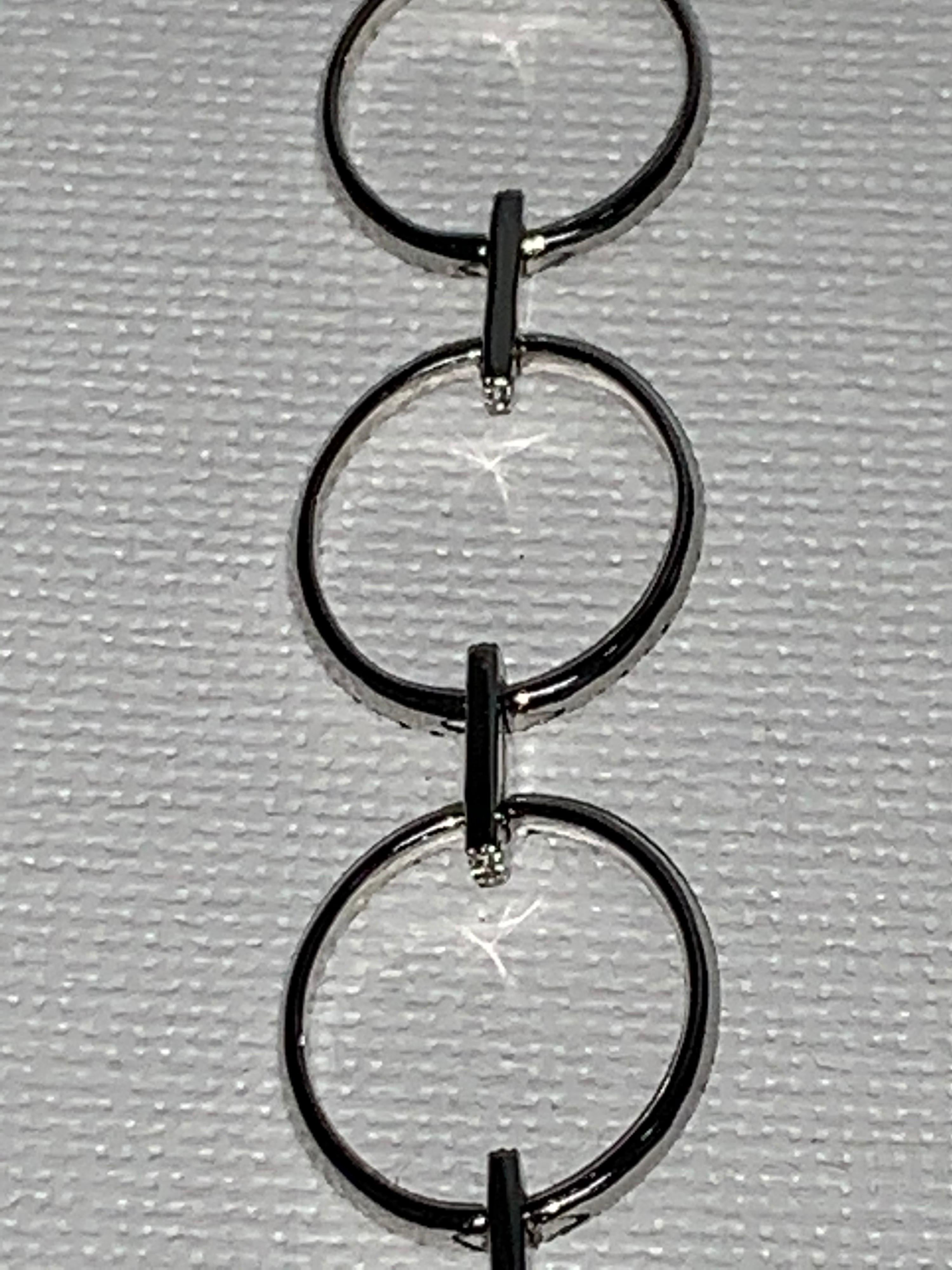 Round Cut White Pavé Diamond Bracelet, 1.40 Carats For Sale