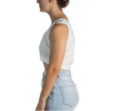 White Pearl Rayon Button Down Blouse