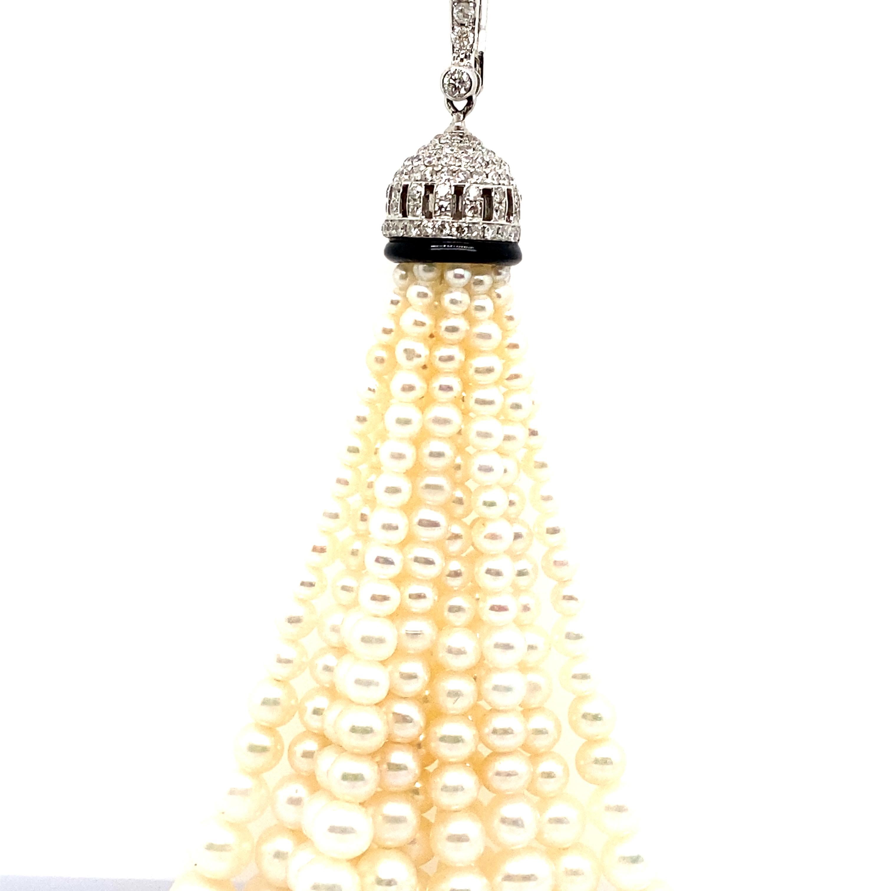 white tassel necklace
