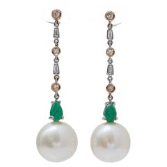 Emerald Dangle Earrings