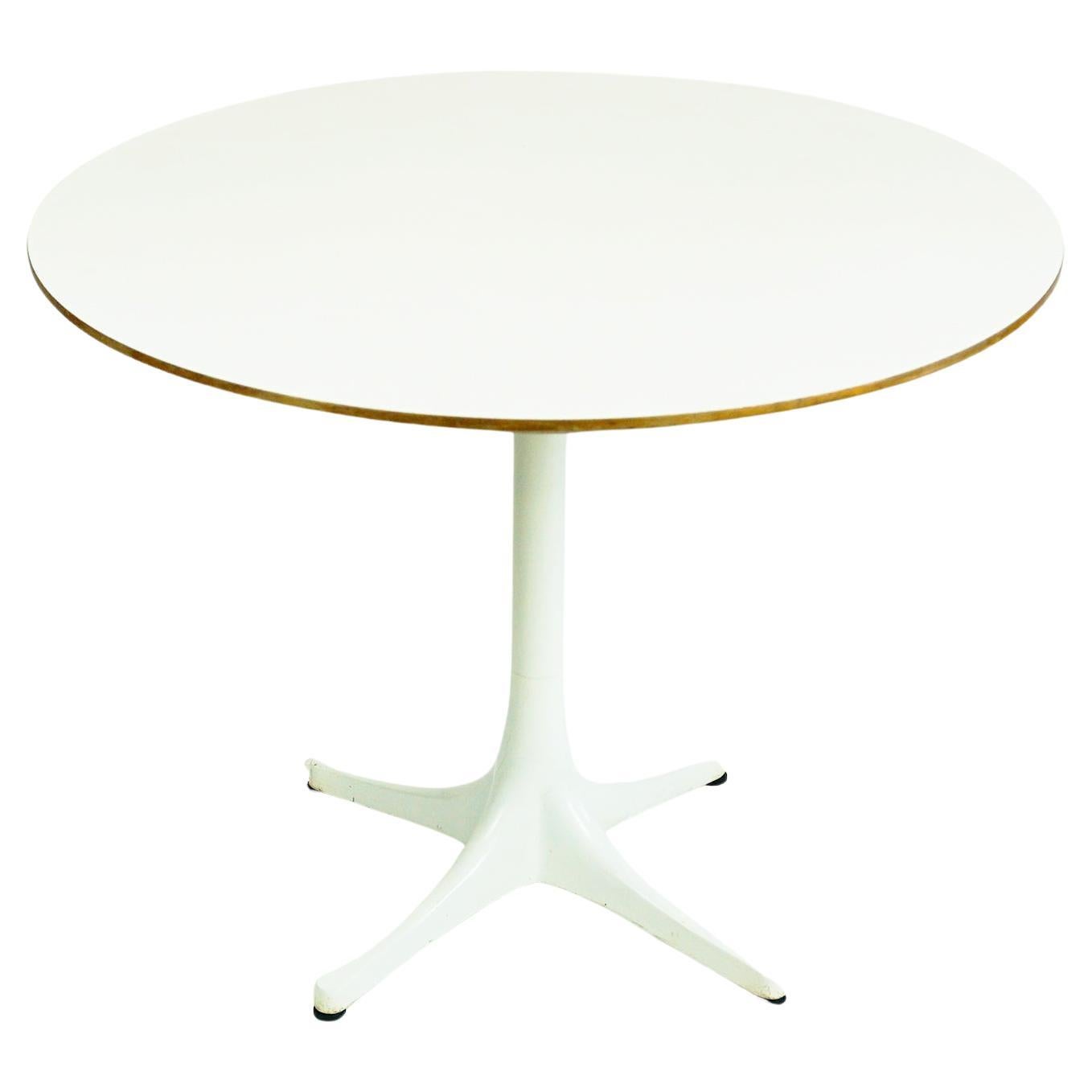 White Pedestal Coffee Side Table by George Nelson for Herman Miller, USA, 1960s
