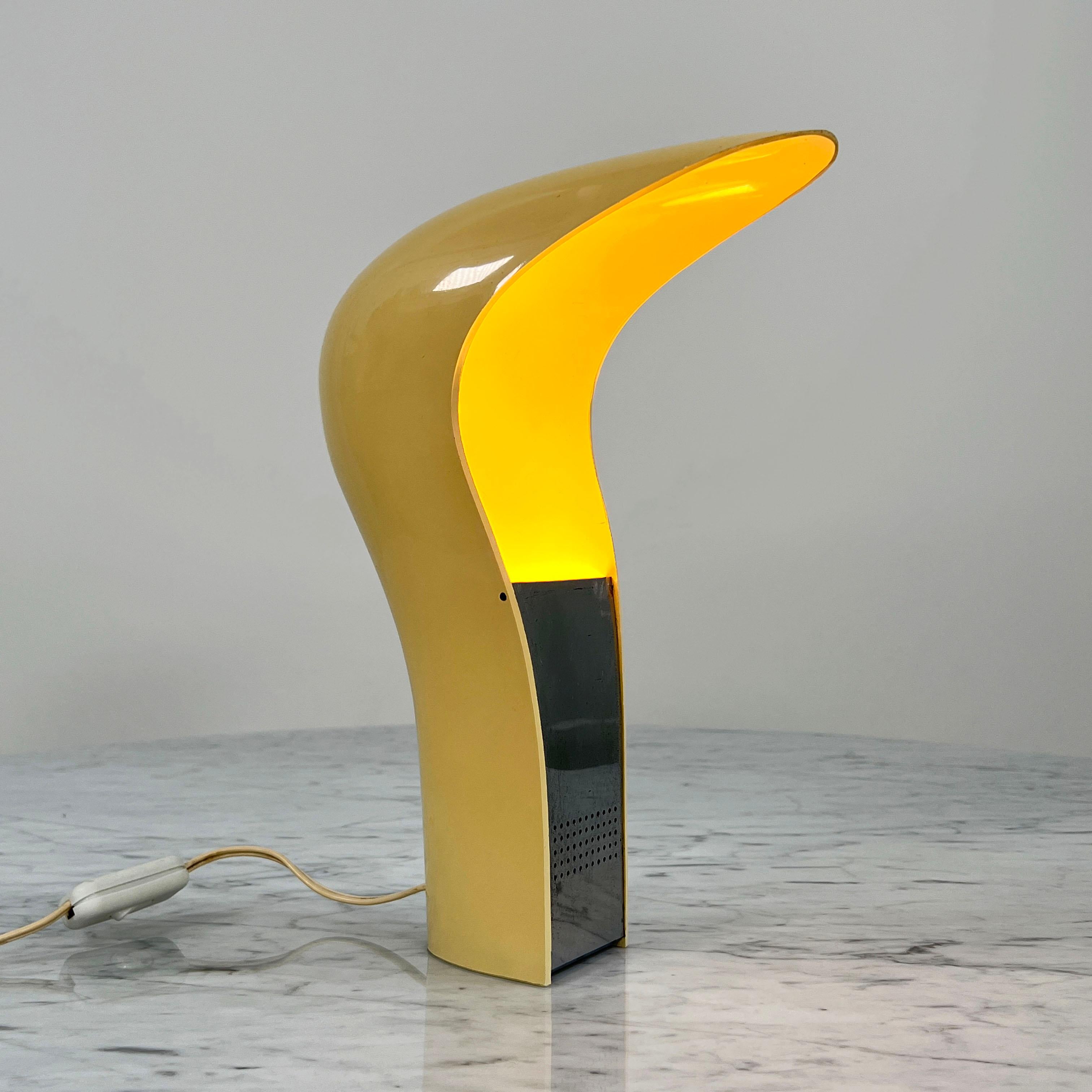 White 'Pelota' Desk Lamp by Cesare Casati for Lamperti Studio D.A., Italy, 1970s 3
