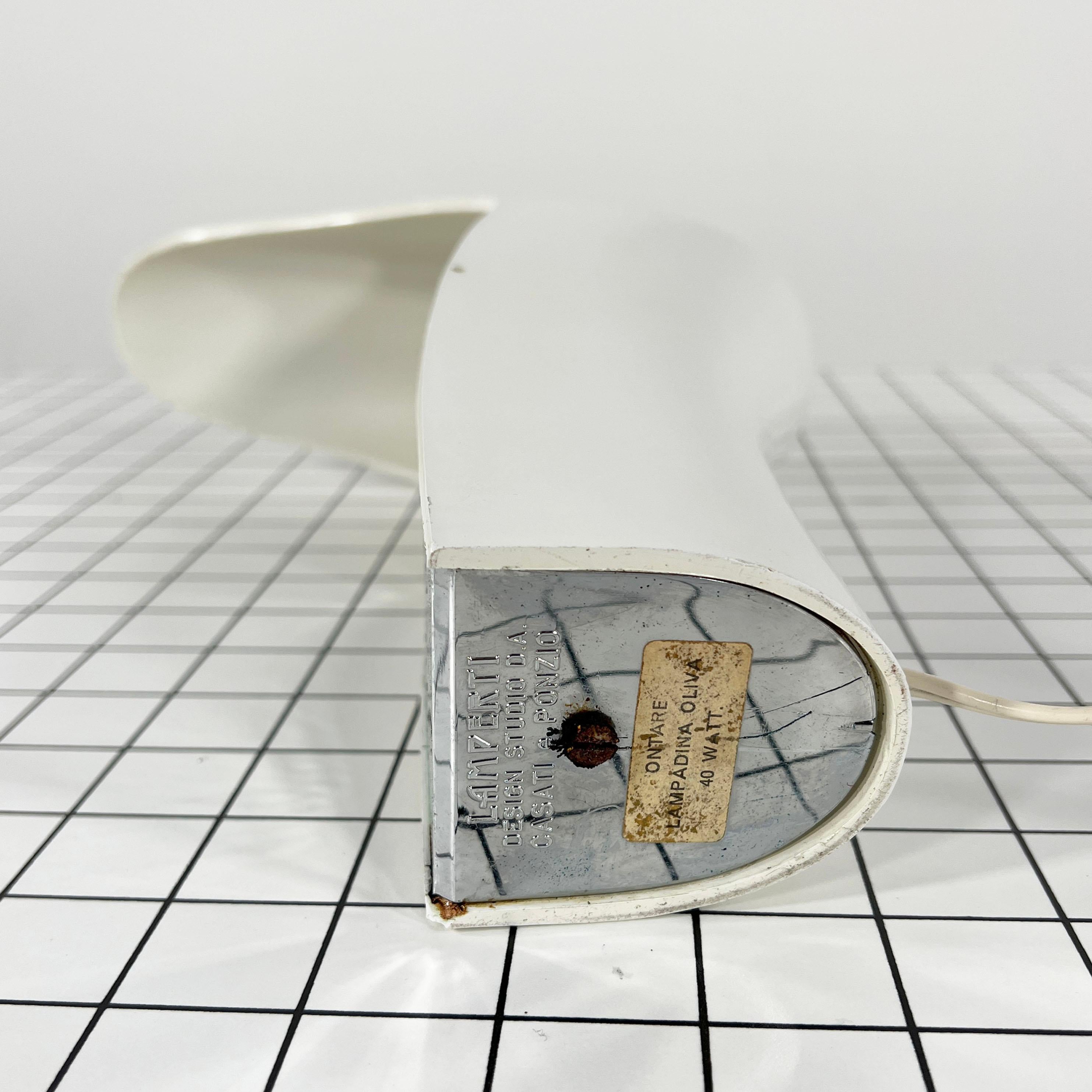 White 'Pelota' Desk Lamp by Cesare Casati for Lamperti Studio D.A., Italy, 1970s For Sale 6