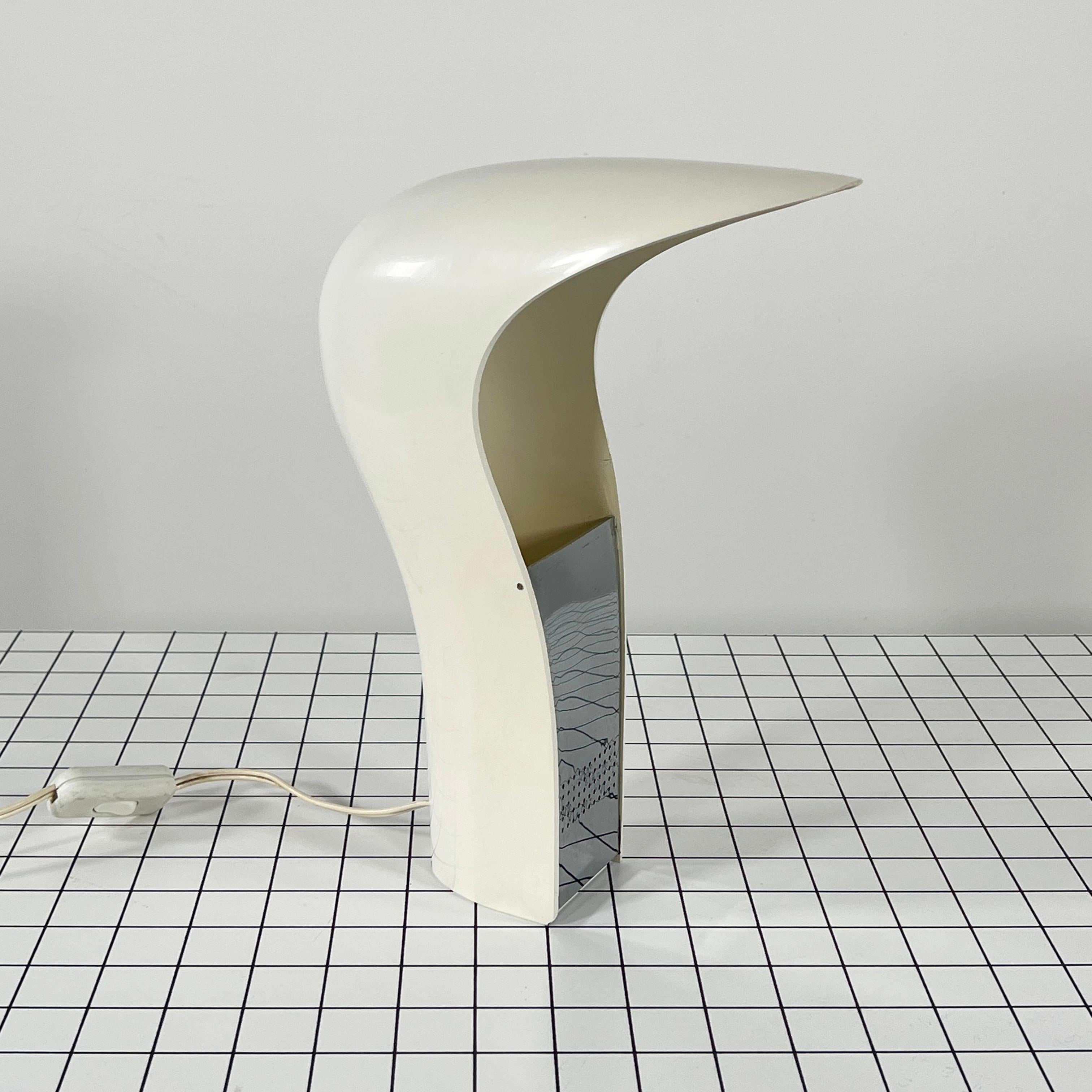Late 20th Century White 'Pelota' Desk Lamp by Cesare Casati for Lamperti Studio D.A., Italy, 1970s For Sale