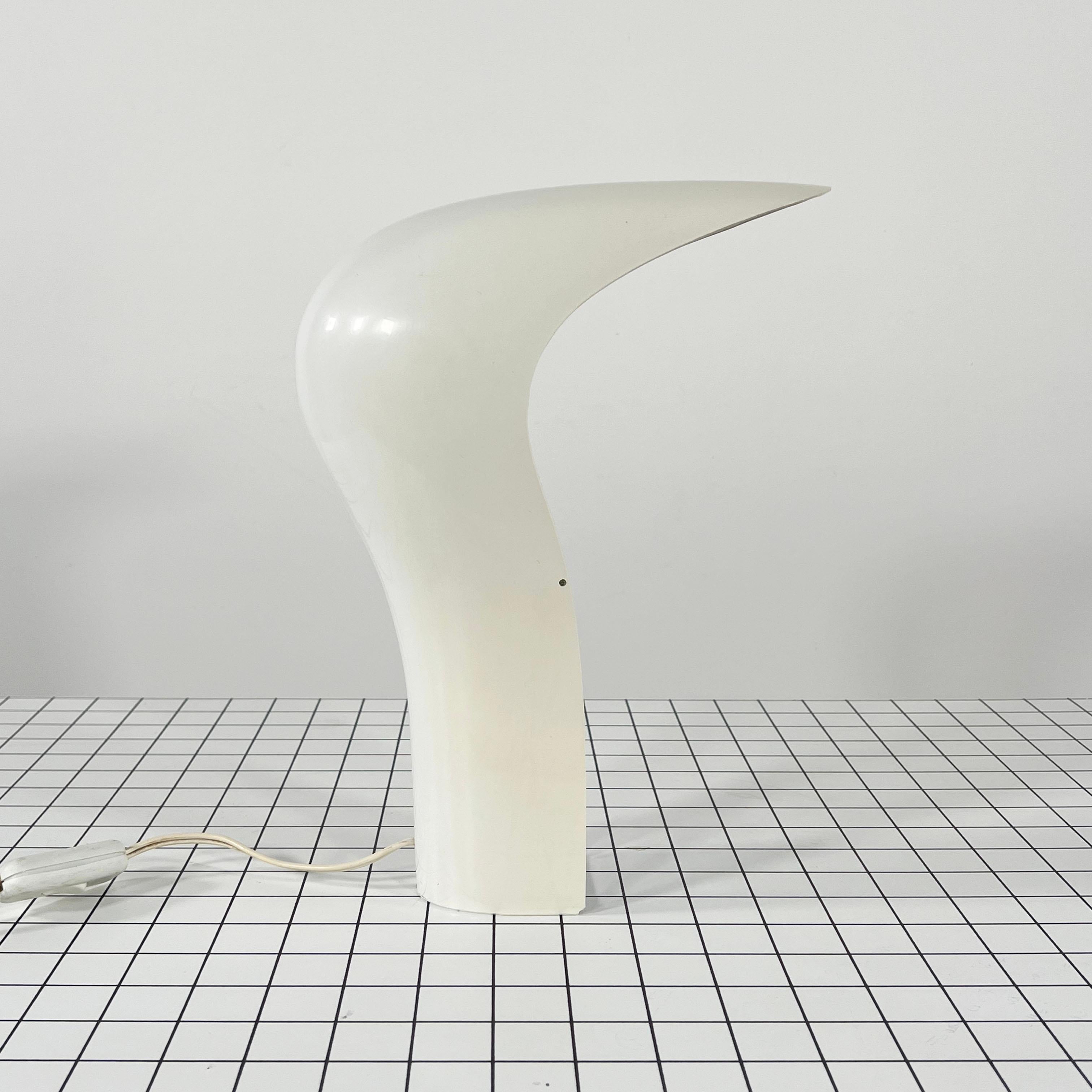 Lampe de bureau Palota blanche de Cesare Casati pour Lamperti Studio D.A., Italie, 1970 en vente 1