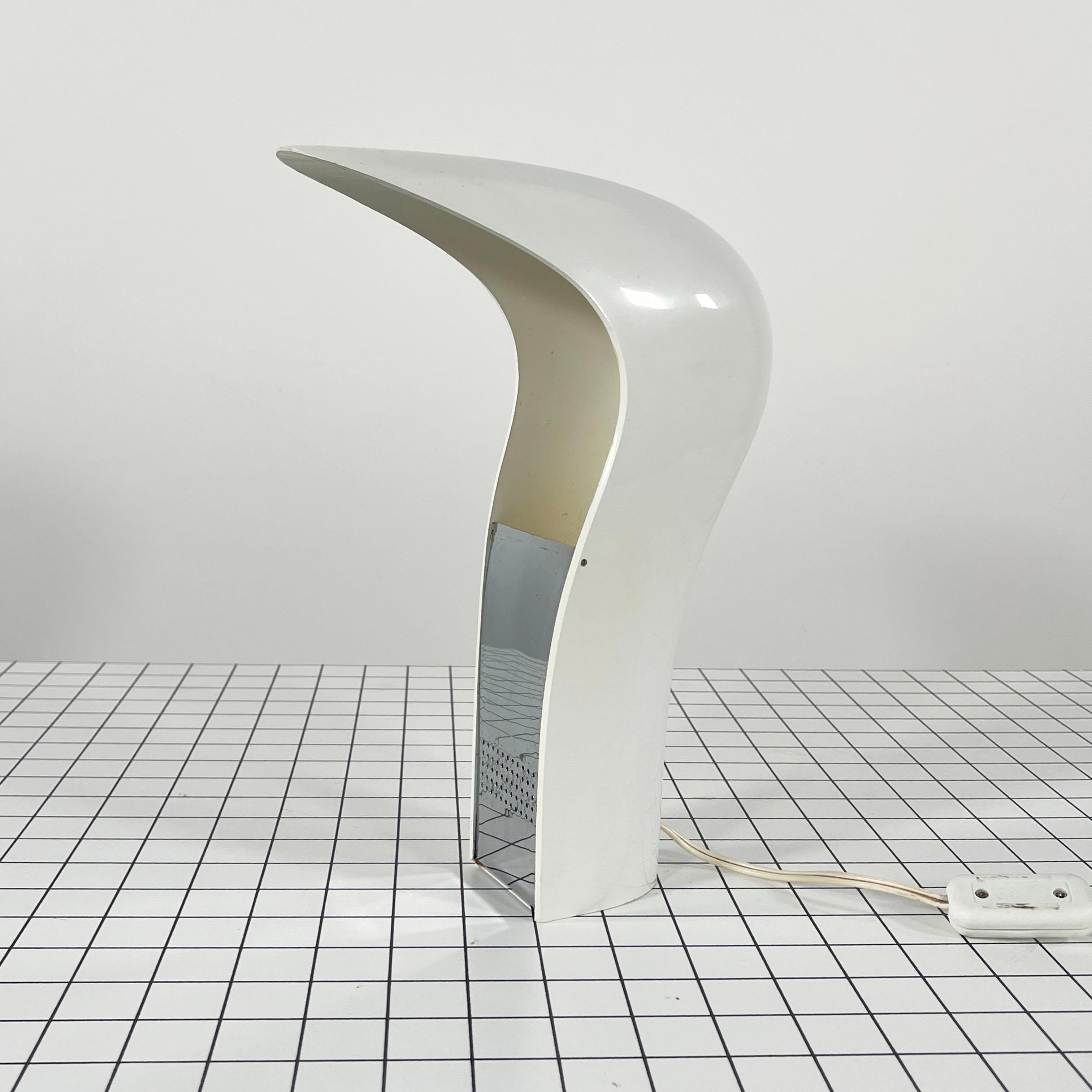 Lampe de bureau Palota blanche de Cesare Casati pour Lamperti Studio D.A., Italie, 1970 en vente 4