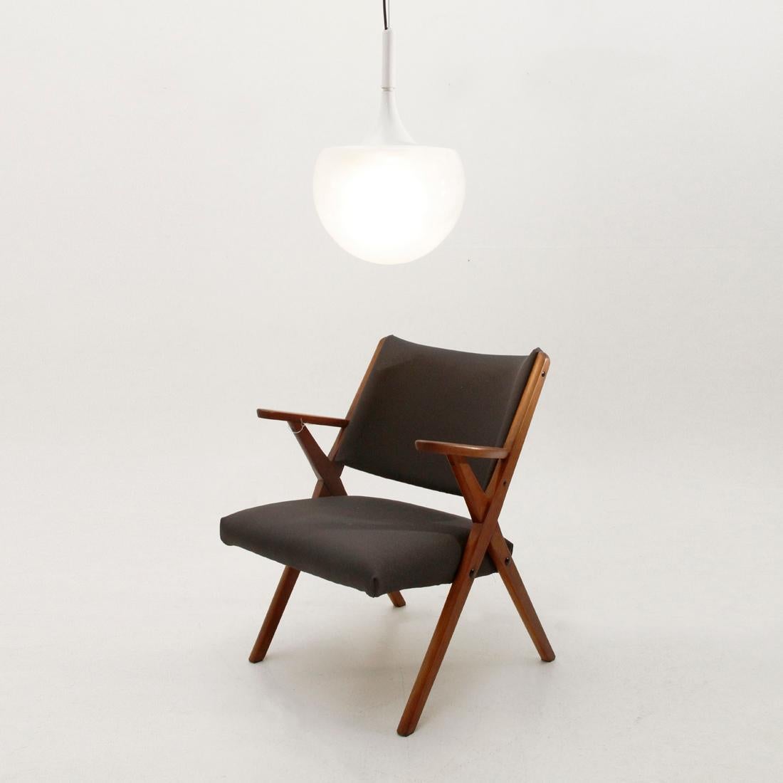 White Pendant Lamp by Elio Martinelli for Martinelli, 1960s 5