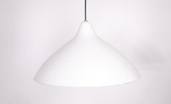 White Pendant Lamp by Lisa Johansson Pape for Orno, Finland 1950s