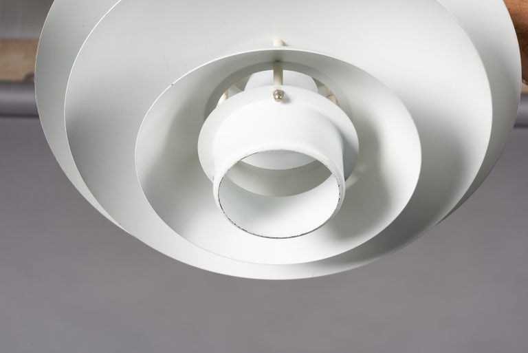 White Pendant Light with Seven Elements 52550 from Form Light Denmark, 1970s at 1stDibs | form