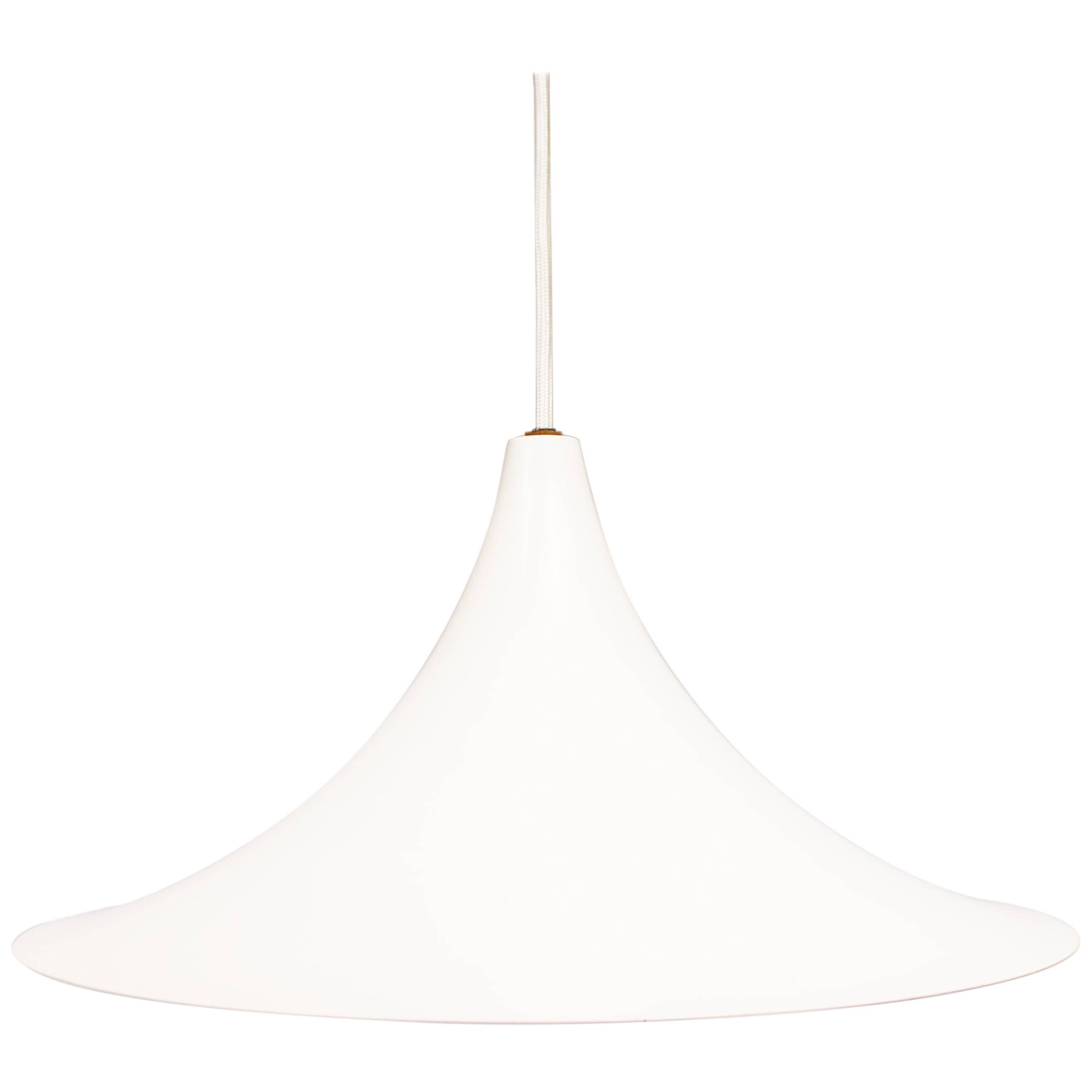 White Pendant of Danish Design from the 1960s