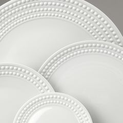 White Perlée Dinnerware Set