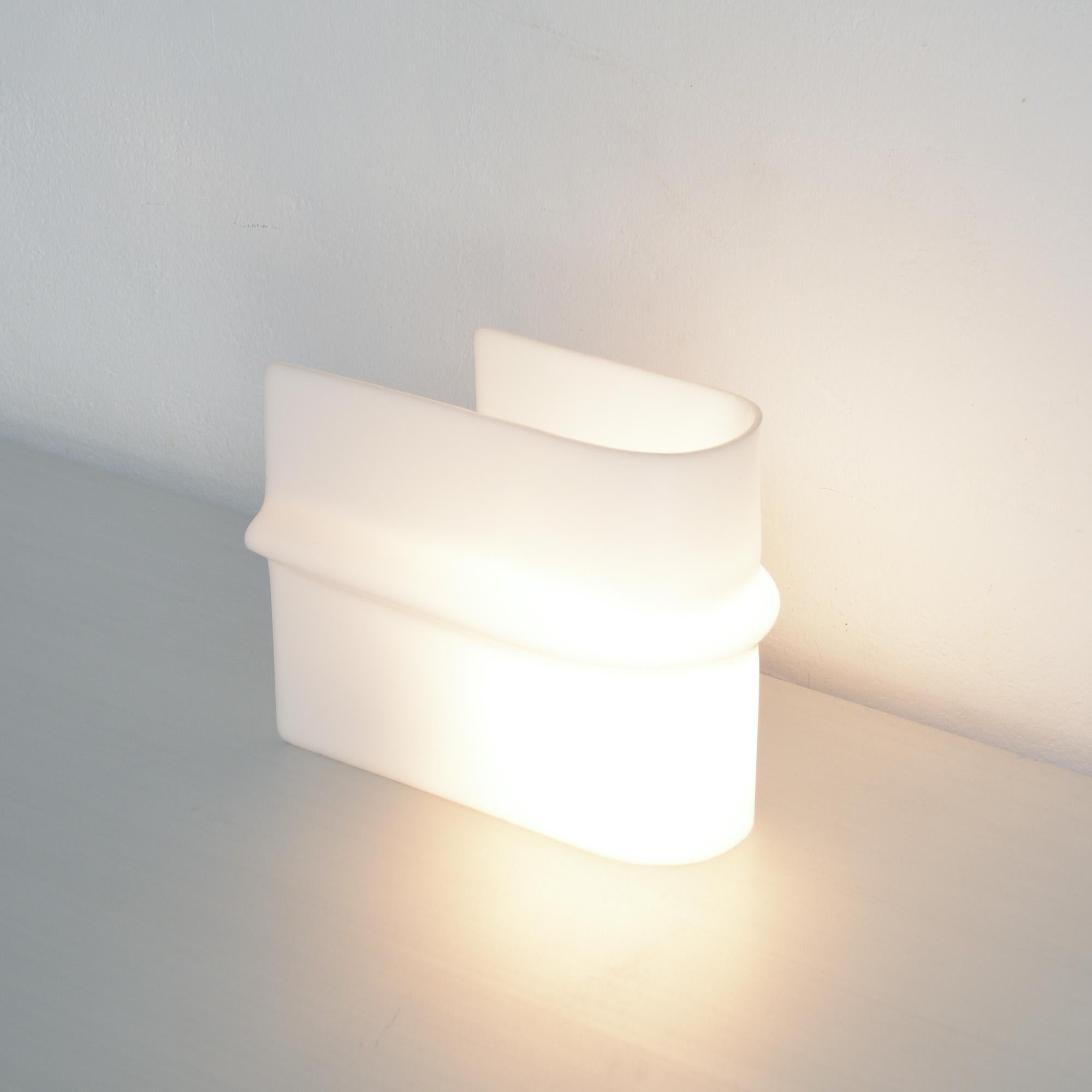 Modern White Perspex Table Lamp by Christophe Gevers