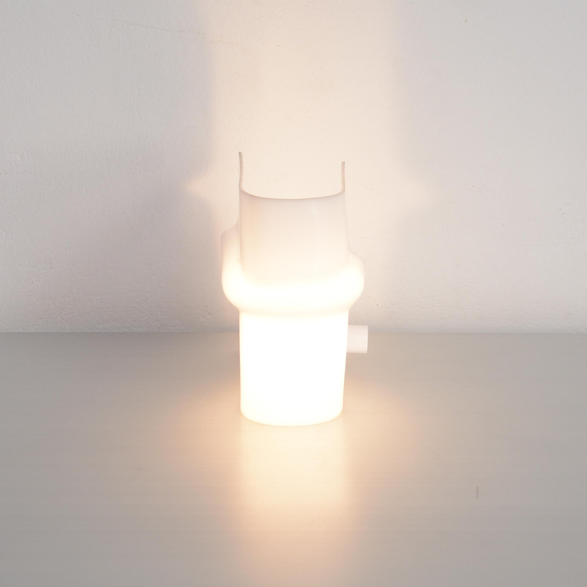 Late 20th Century White Perspex Table Lamp by Christophe Gevers