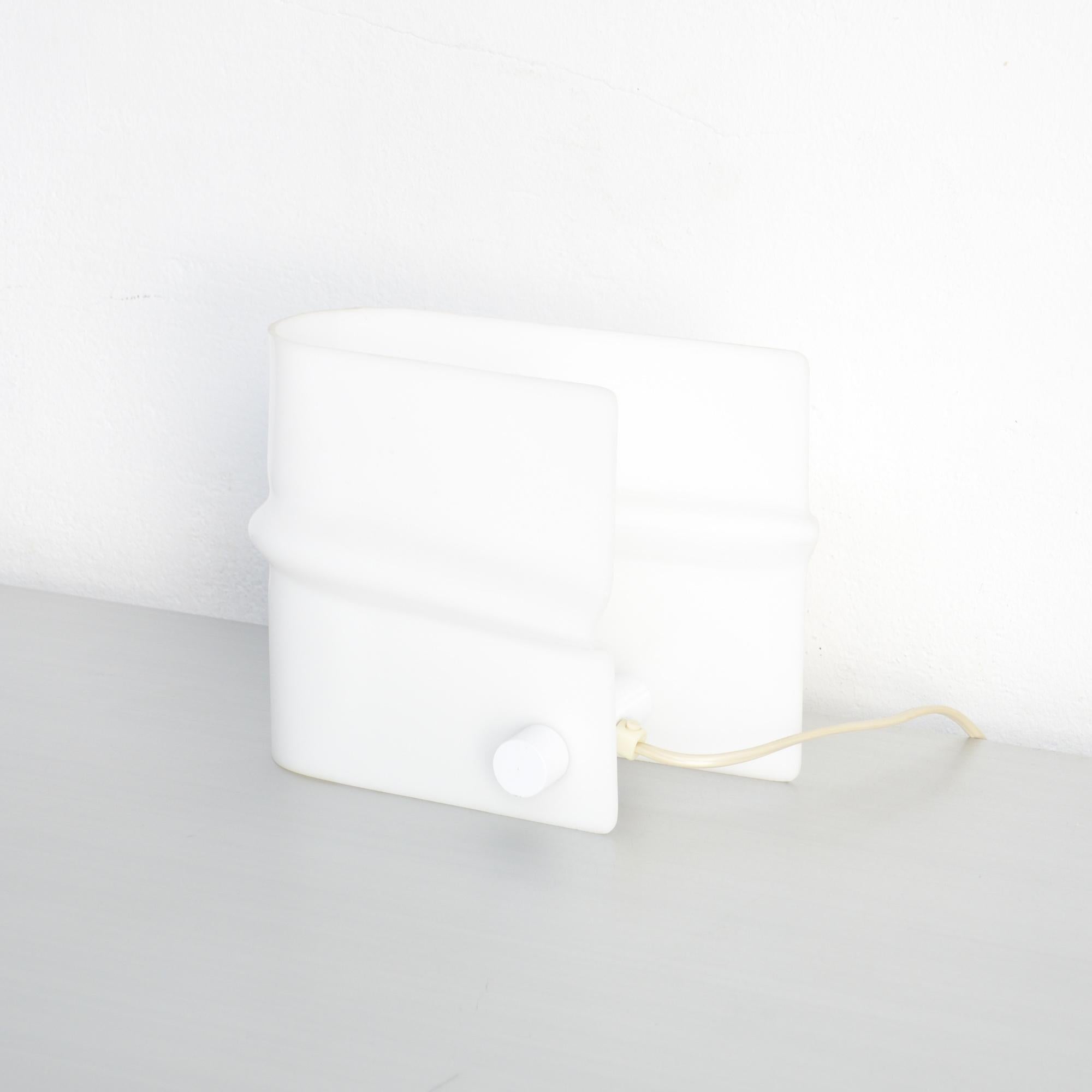 White Perspex Table Lamp by Christophe Gevers 1