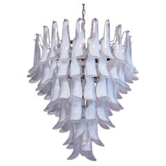 White Petal Chandelier, Murano