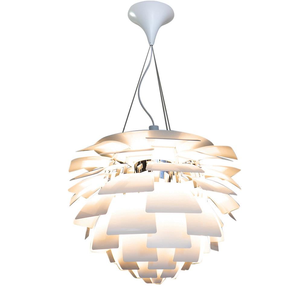 Poul Henning for Poulsen Denmark, White PH Artichoke Ceiling Lamp 72 cm en vente 3