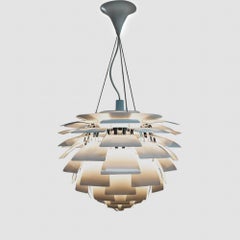 Poul Henning for Poulsen Denmark, White PH Artichoke Ceiling Lamp 72 cm