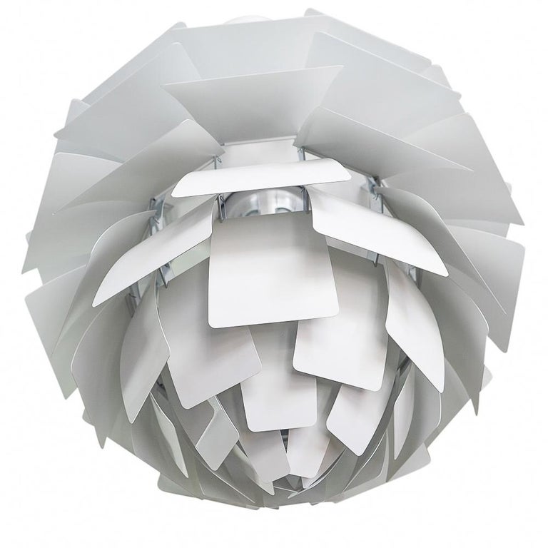 Poul Henning for Poulsen Denmark, White PH Artichoke Ceiling Lamp 72 cm For Sale 2
