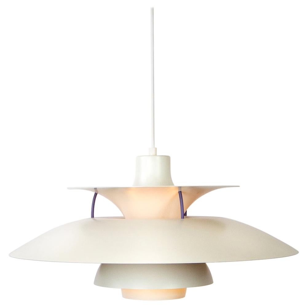 White PH5 Pendant by Poul Henningsen for Louis Poulsen