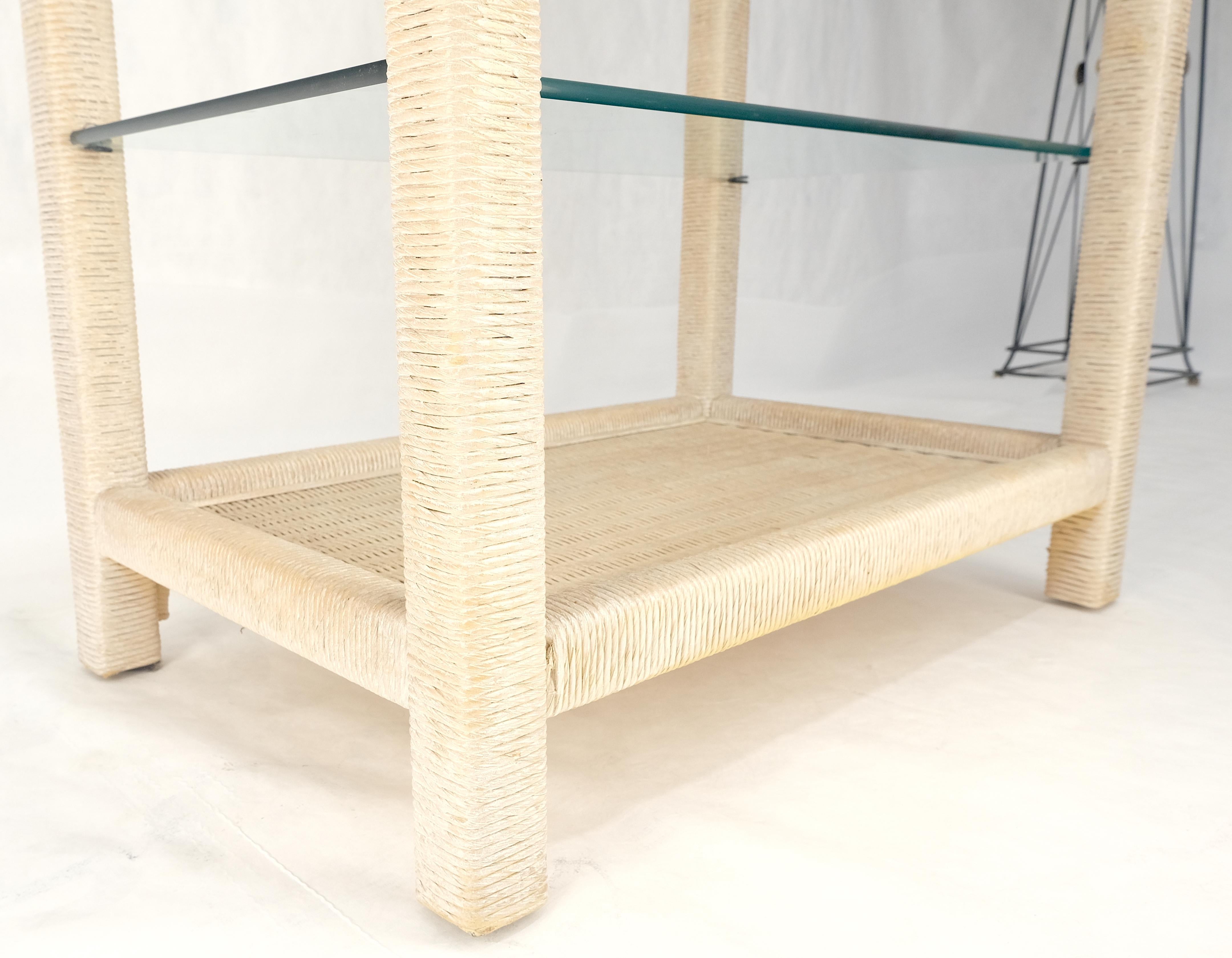 Whiting Pickled Rush Cane Bamboo Wrapped 5 Shelves 76