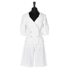 White "Piqué de cotton" bermuda-suit D&G by Dolce & Gabbana 