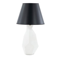 White Plaster "Cubist" Lamp