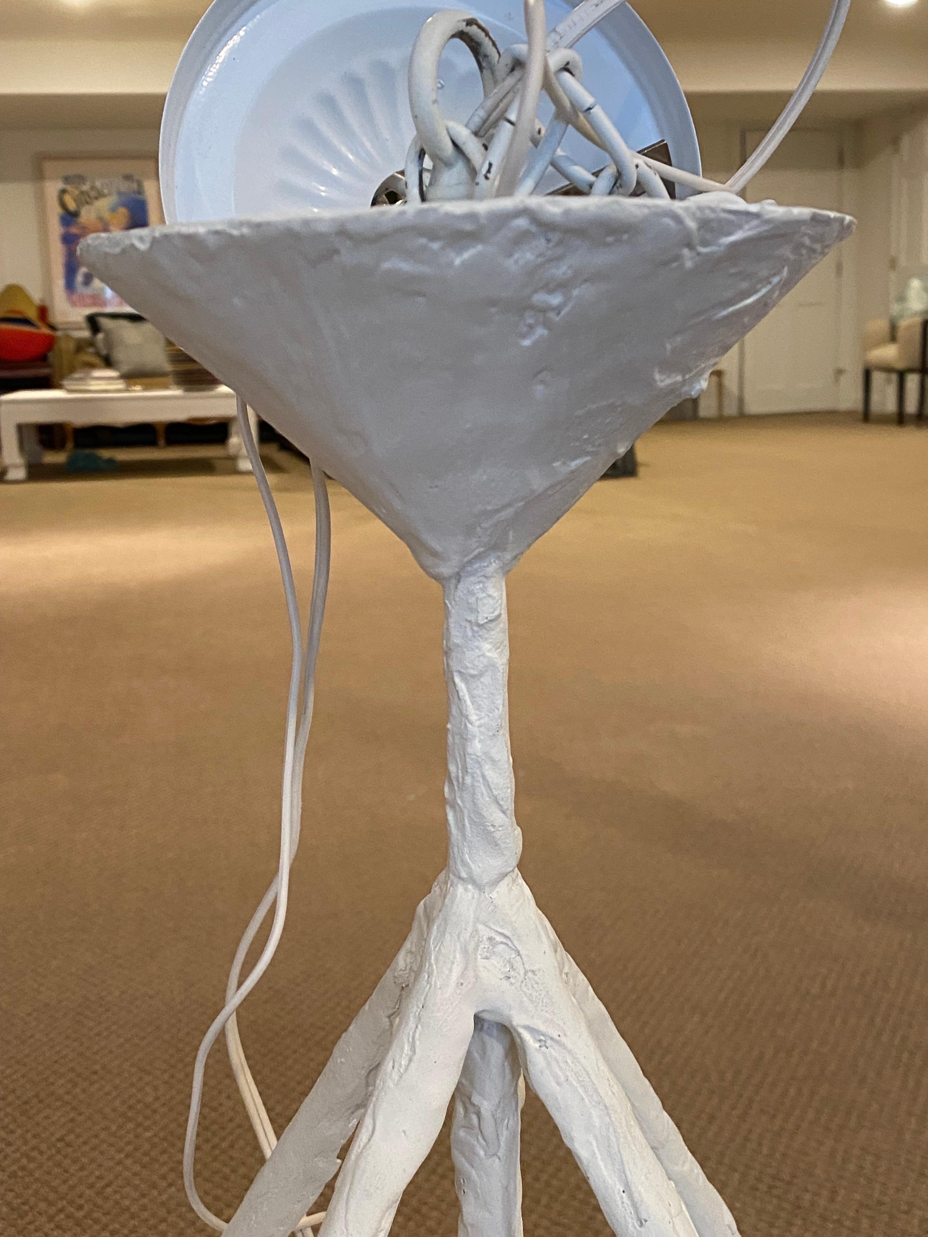 Luminaire suspendu sur mesure en plâtre blanc par Paul Ferrante  en vente 1