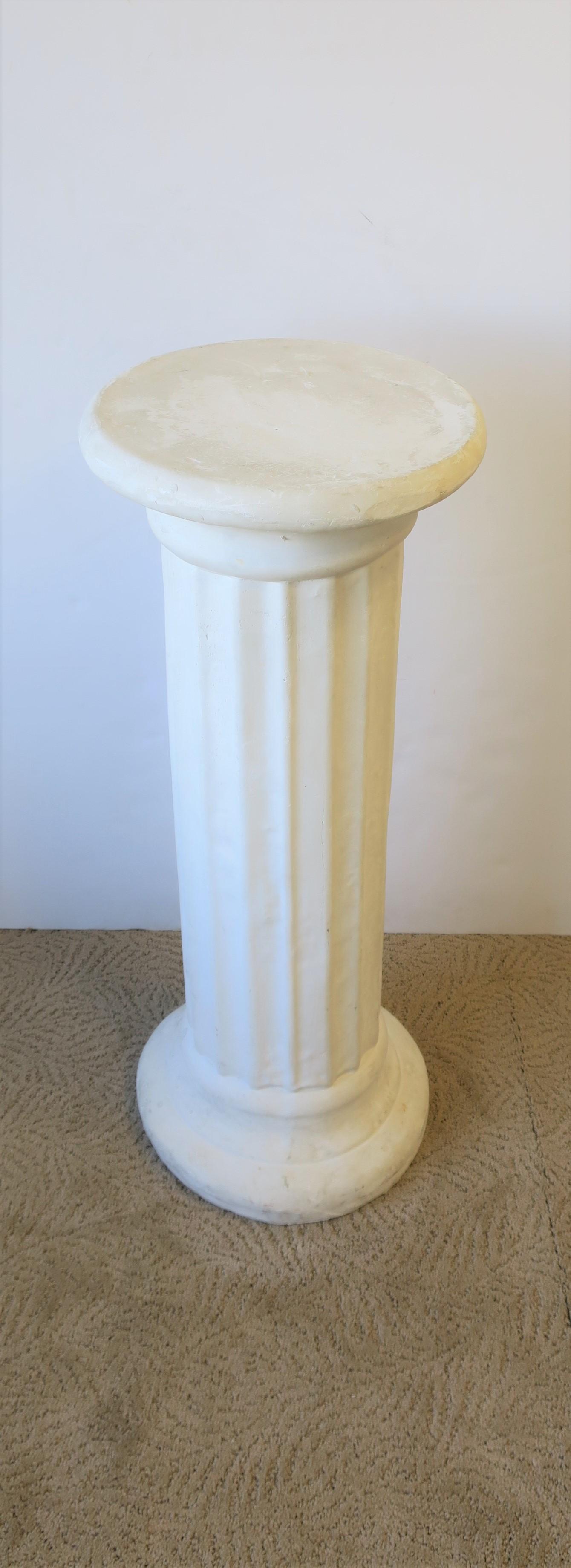 white corinthian column pedestal