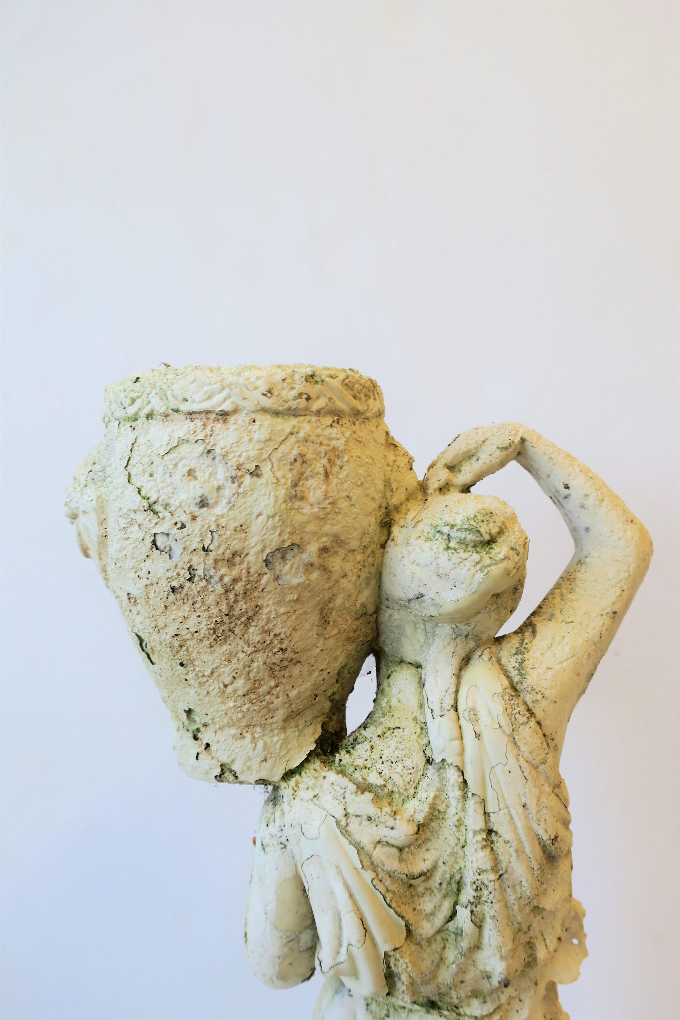 Female Garden Sculpture with Decorative Planter Pot 5