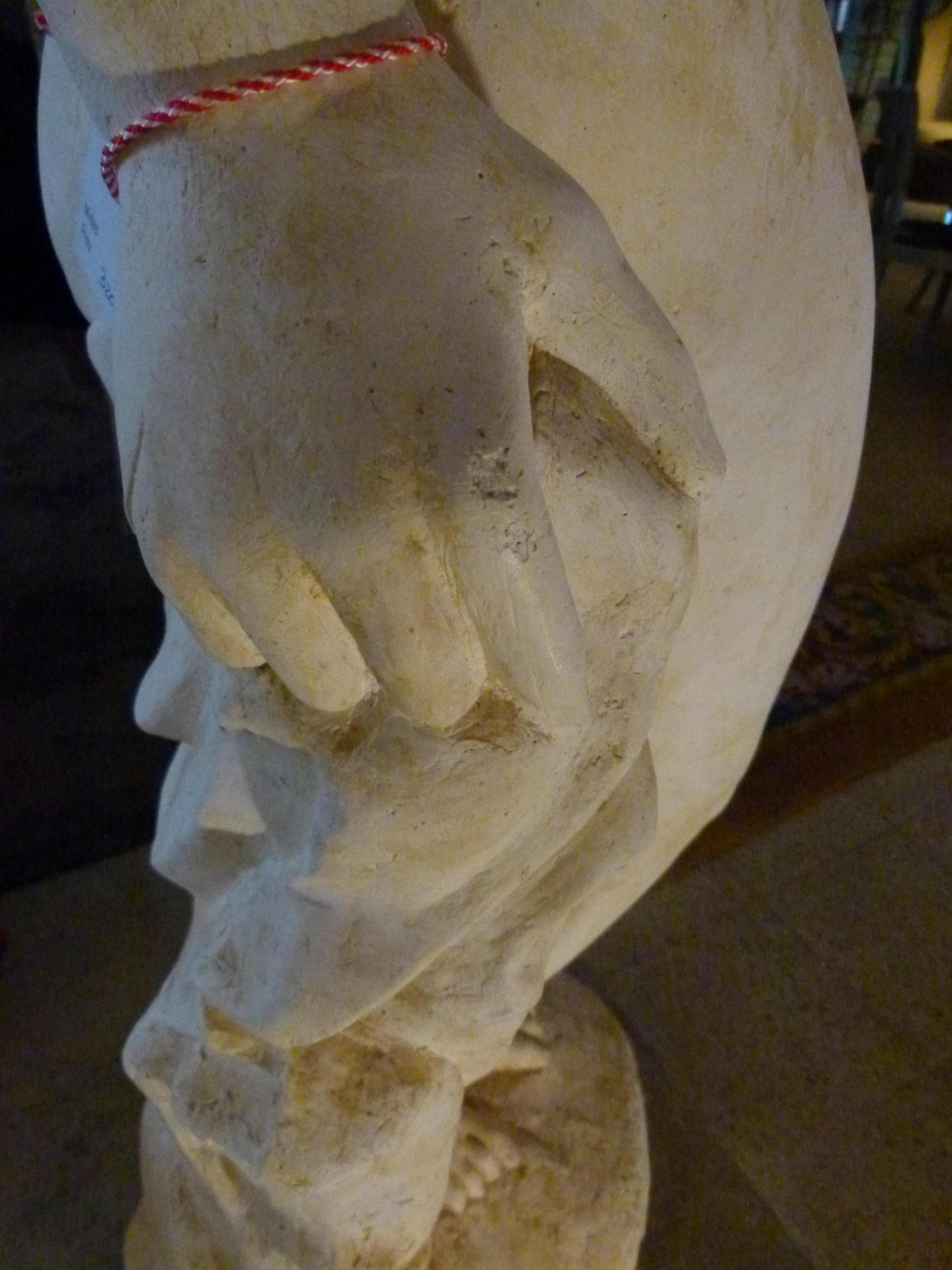 White Plaster Nude Standing Woman, 20th Century 5
