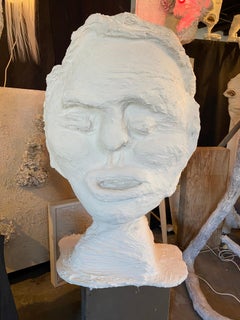 White Plaster Sculptural Figure, 21st Century by Mattia Biagi