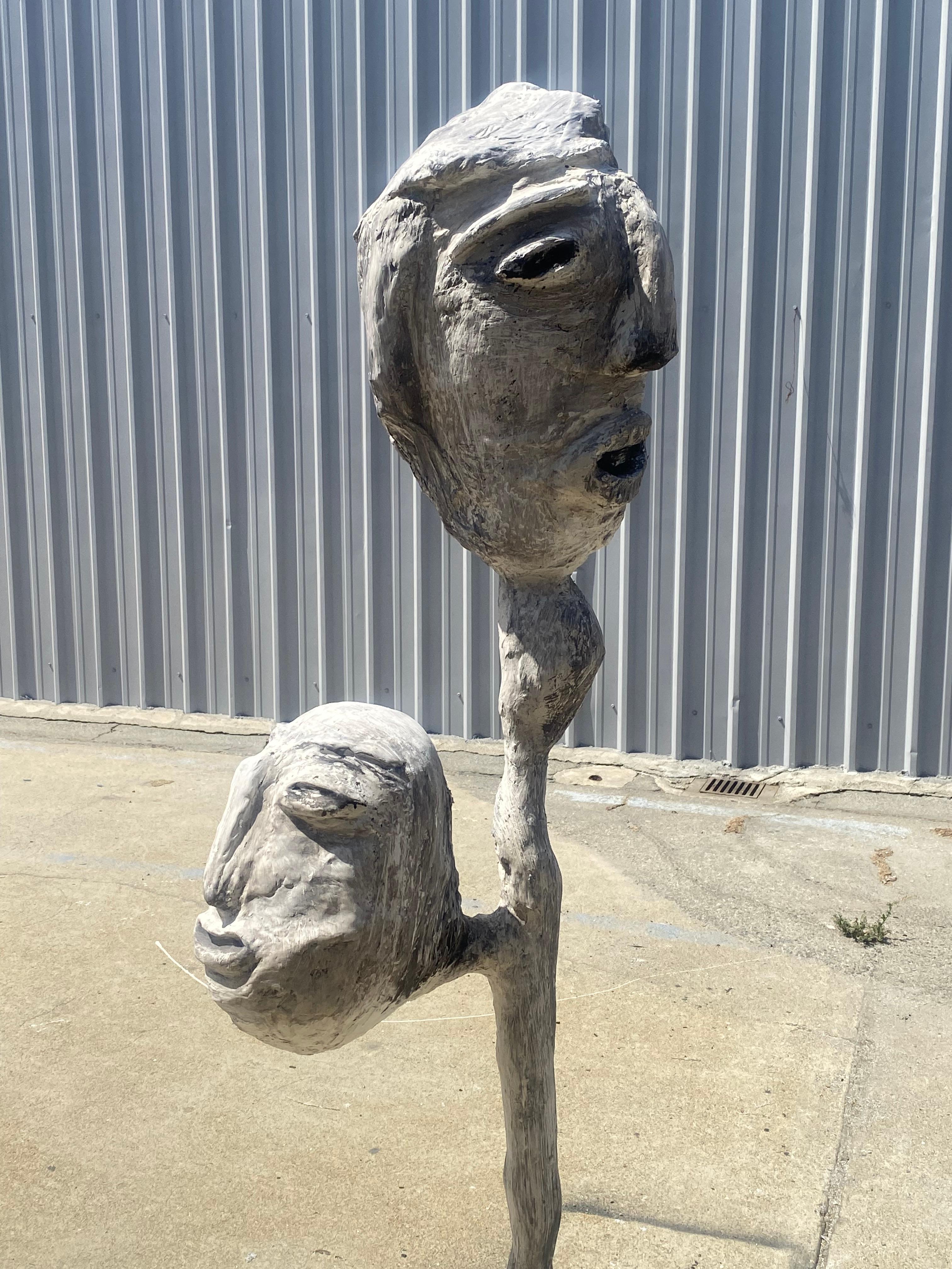 White Plaster Sculptural Figure, 21st Century by Mattia Biagi In New Condition For Sale In Culver City, CA