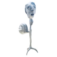 White Plaster Sculptural Figure, 21st Century by Mattia Biagi