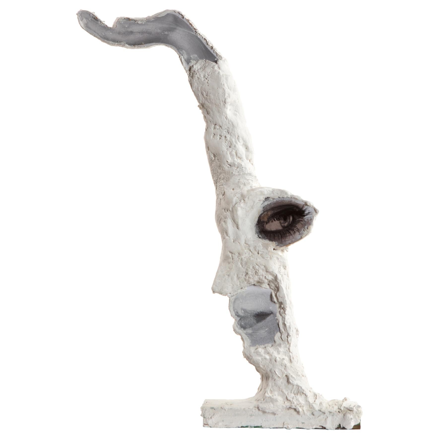 White Plaster Sculpture Figure, 21st Century by Mattia Biagi For Sale
