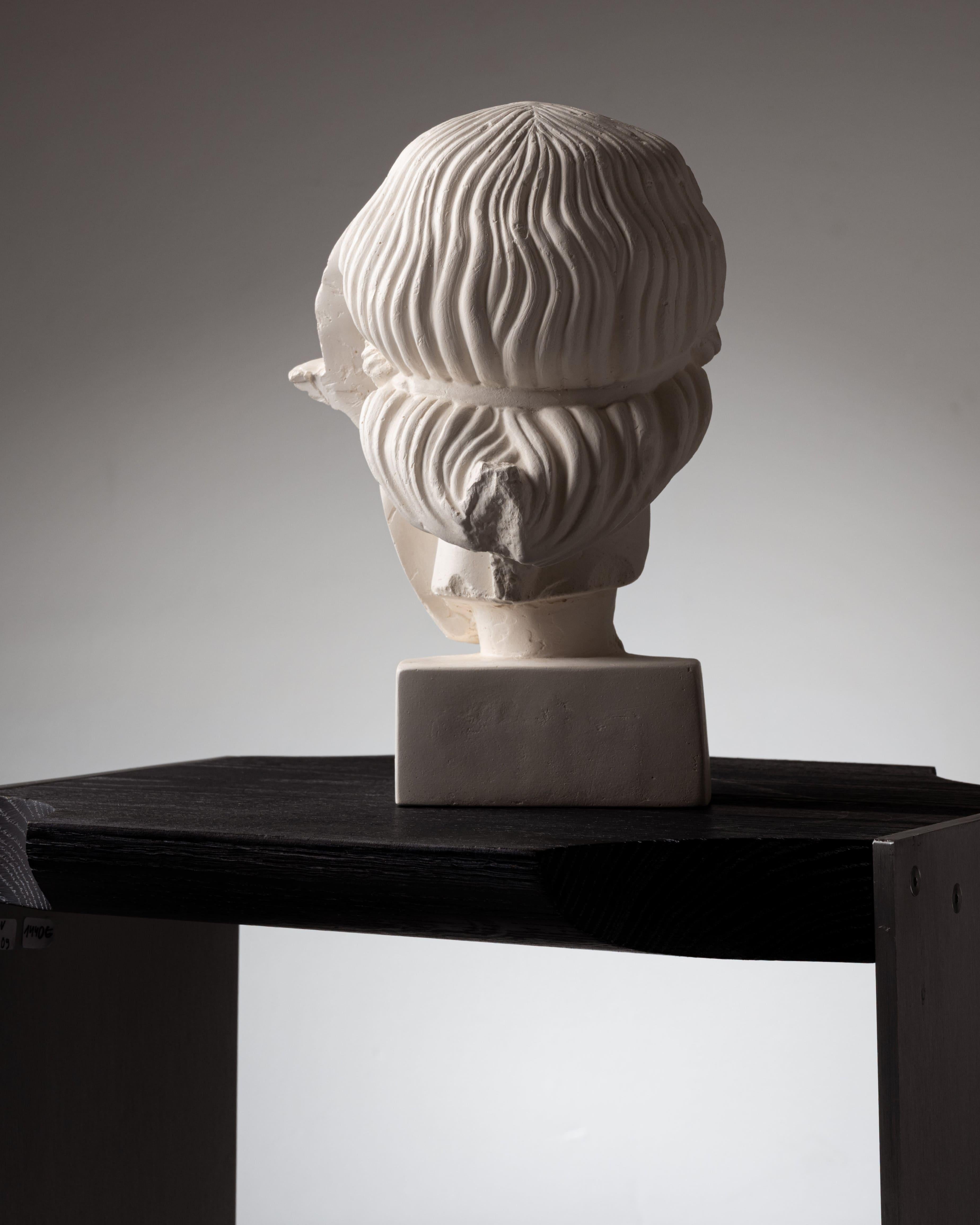 Plaster White plaster sculpture “FRAGMENT #9” For Sale