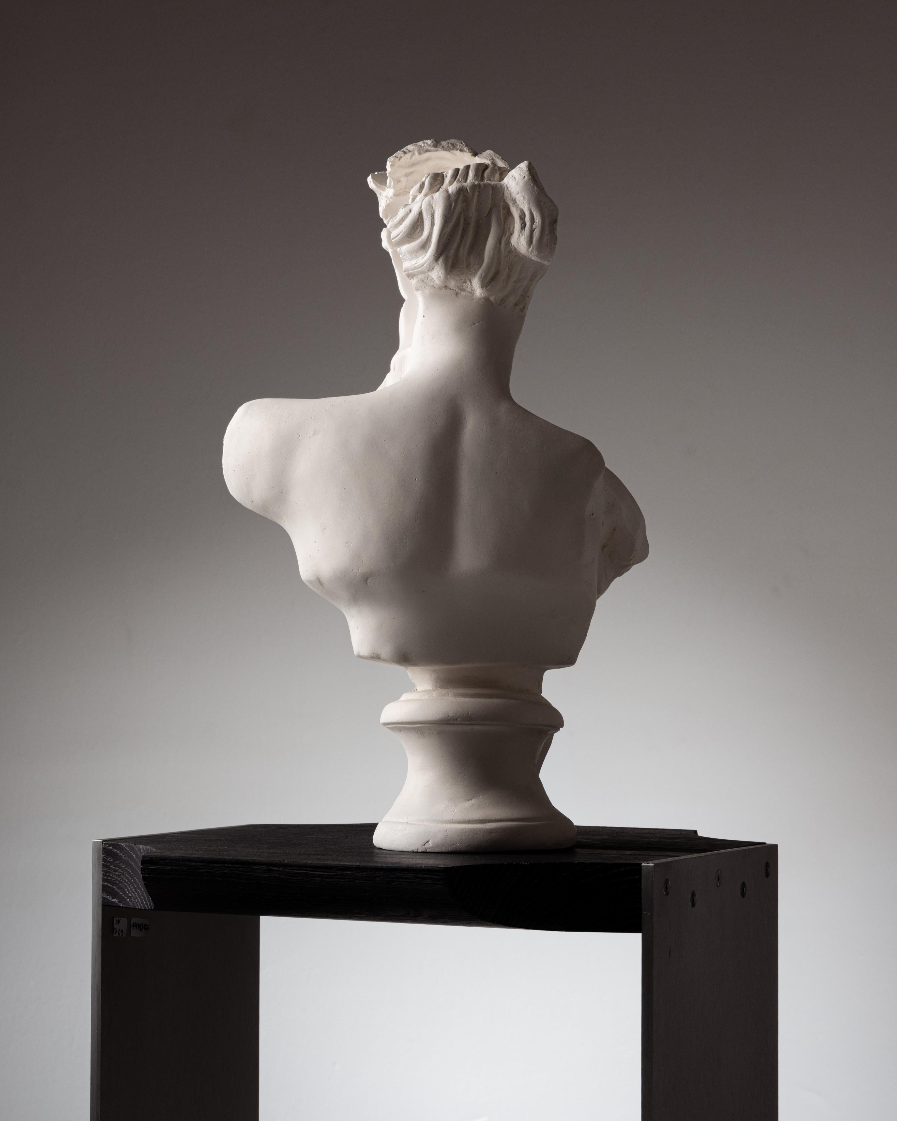 Contemporary White plaster sculpture 
