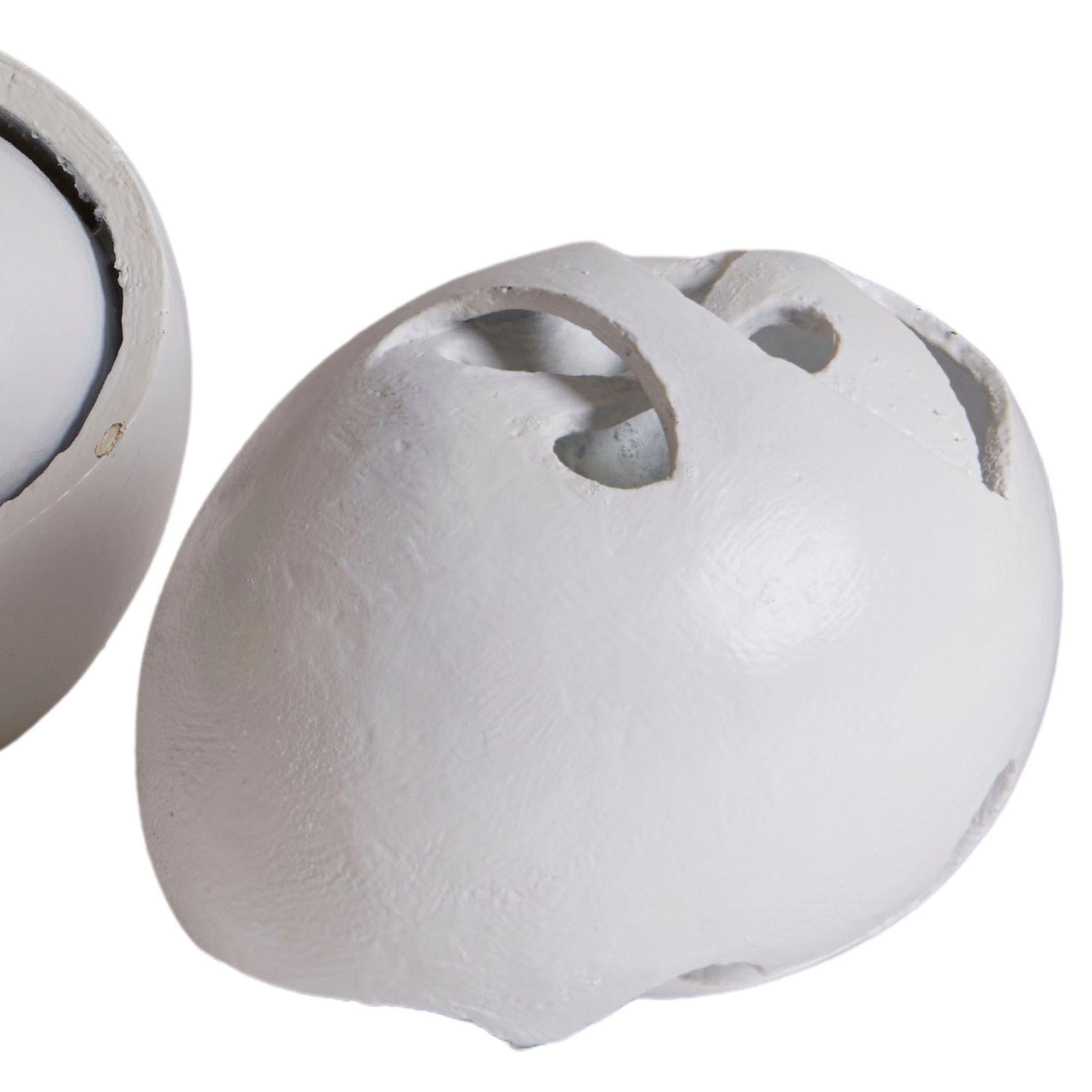 Ensemble de 3 sculptures en plâtre blanc, France, années 1980 Bon état - En vente à Aspen, CO