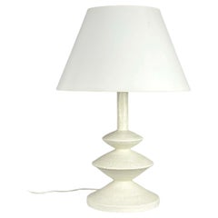 White Plaster Table Lamp After Alberto Giacometti and Jean-Michel Frank