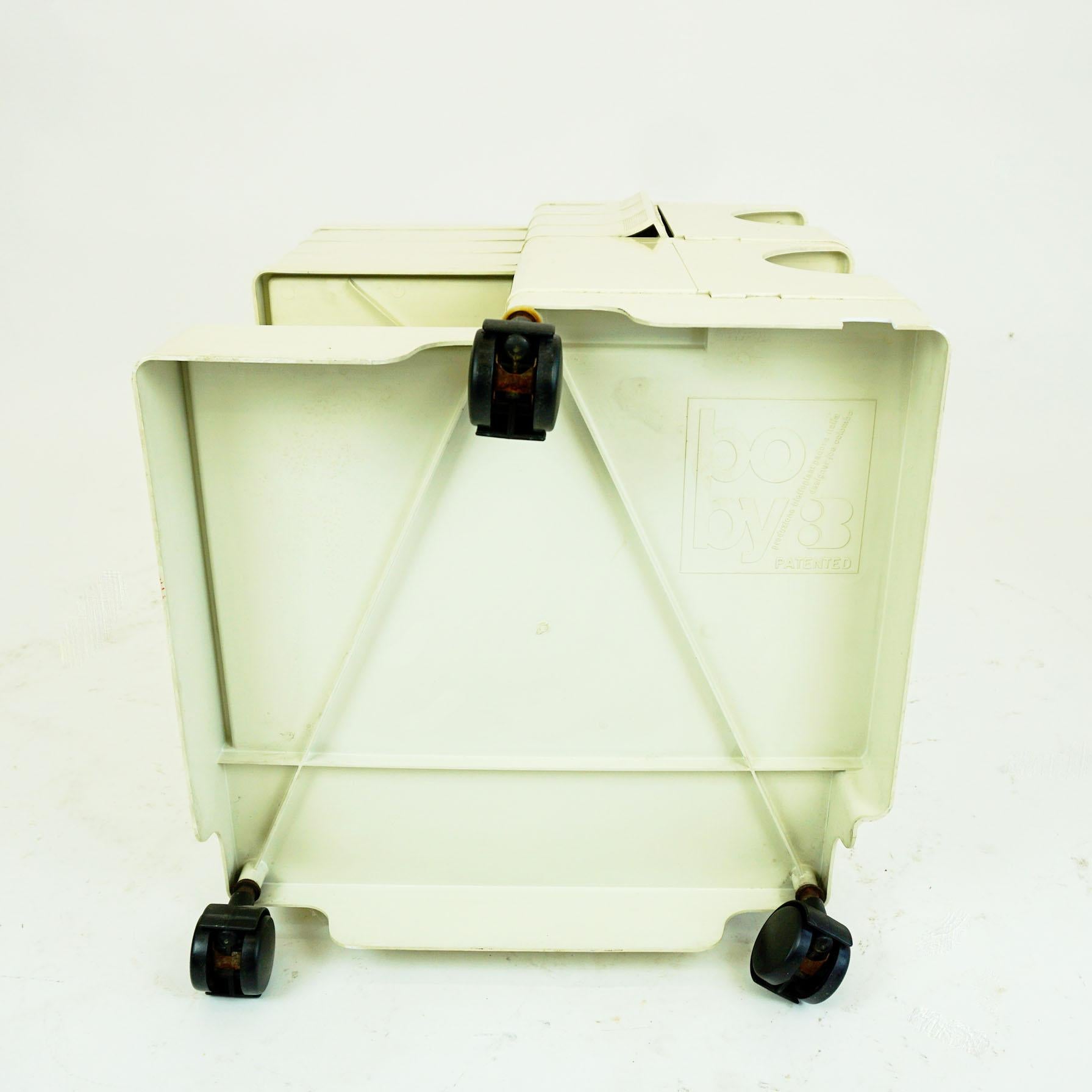 White Plastic Boby 3 Trolley by Joe Colombo for Bieffeplast, Italy, 1970s 5