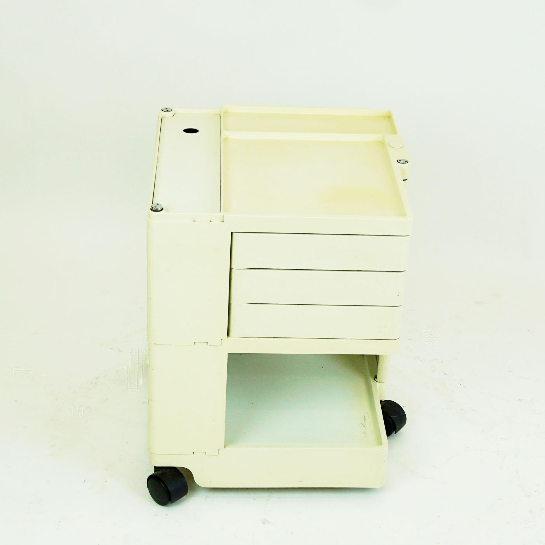 Late 20th Century White Plastic Boby 3 Trolley by Joe Colombo for Bieffeplast, Italy, 1970s