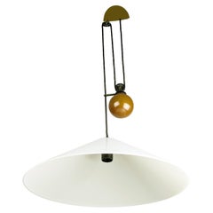 Lampe suspendue à contrepoids en plastique et métal blanc Aggregato par Mary White pour Artemide