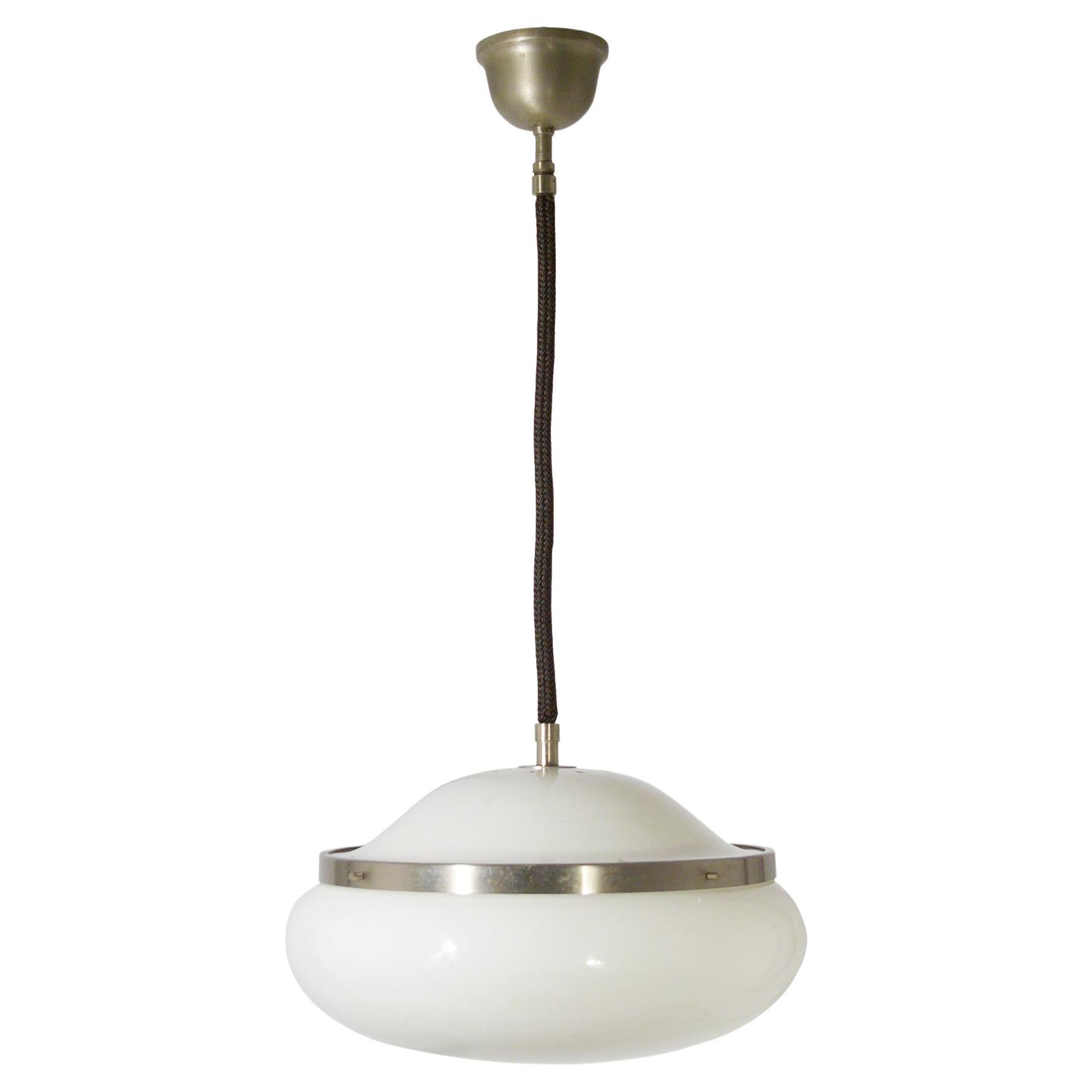 Lampe à suspension en plastique blanc Mod 2/5 1959 de GPA Monti pour Kartell en vente