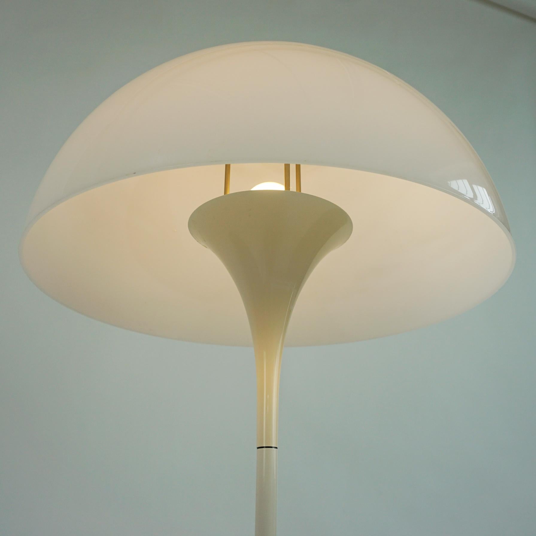 White Plastic Panthella Floor Lamp by Verner Panton for Louis Poulsen Denmark 2