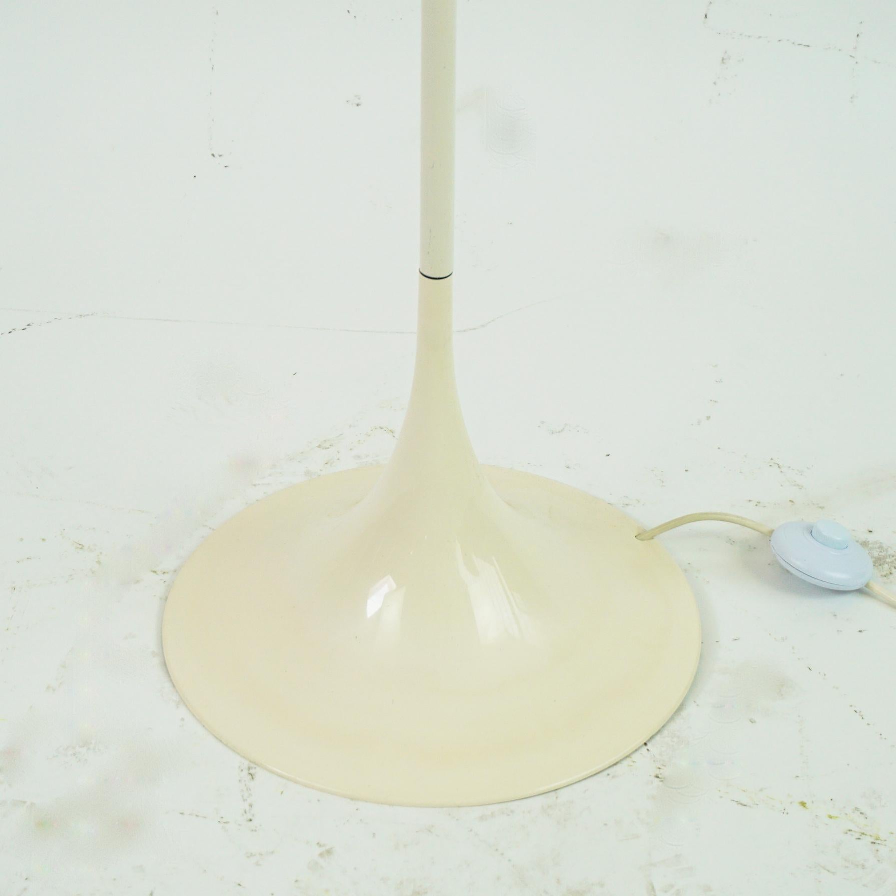 White Plastic Panthella Floor Lamp by Verner Panton for Louis Poulsen Denmark 4