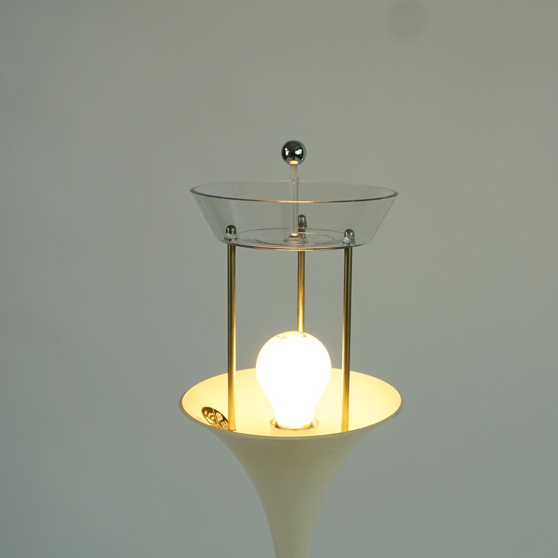 White Plastic Panthella Floor Lamp by Verner Panton for Louis Poulsen Denmark 5