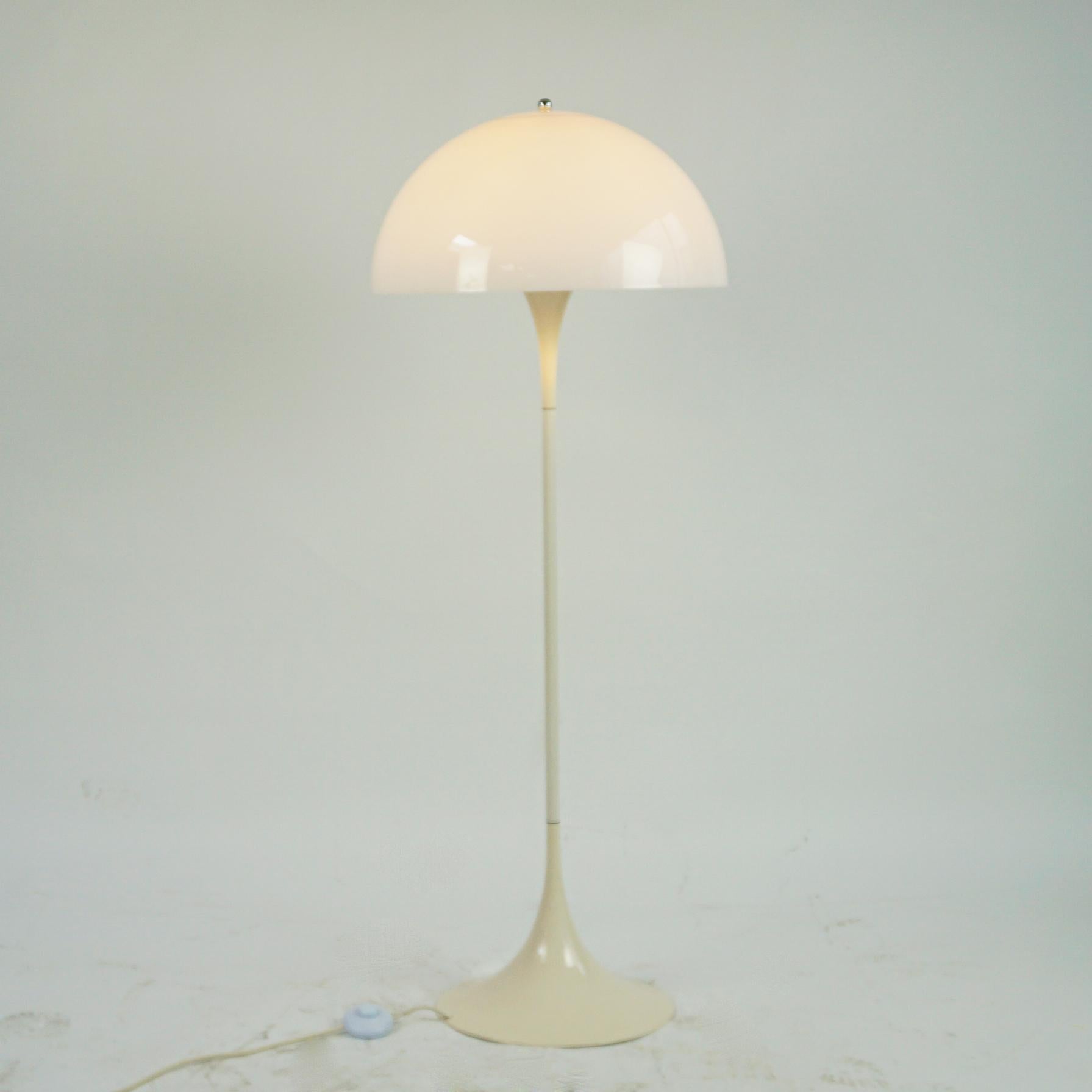 Late 20th Century White Plastic Panthella Floor Lamp by Verner Panton for Louis Poulsen Denmark