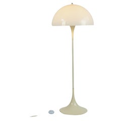 White Plastic Panthella Floor Lamp by Verner Panton for Louis Poulsen Denmark