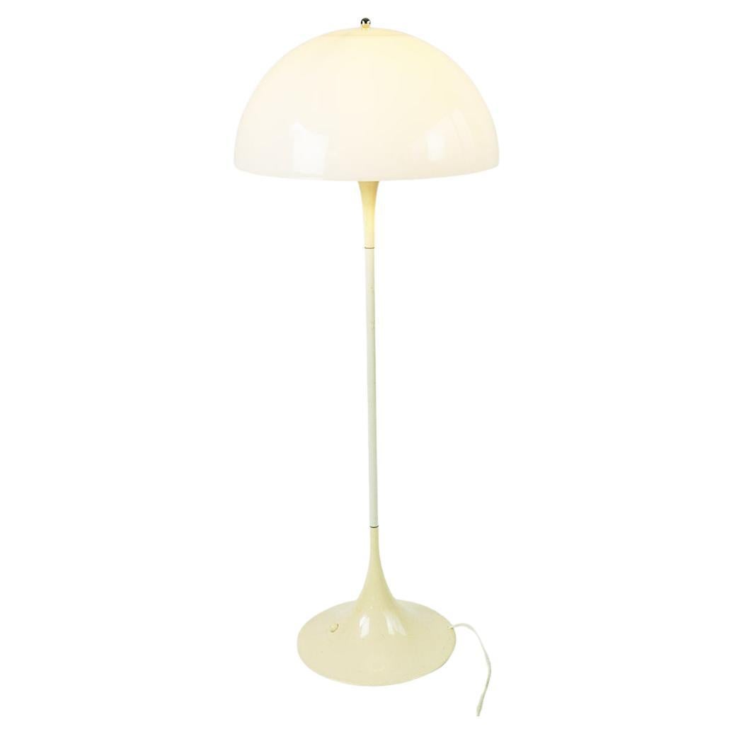 White Plastic Panthella Floor Lamp by Verner Panton for Louis Poulsen Denmark For Sale